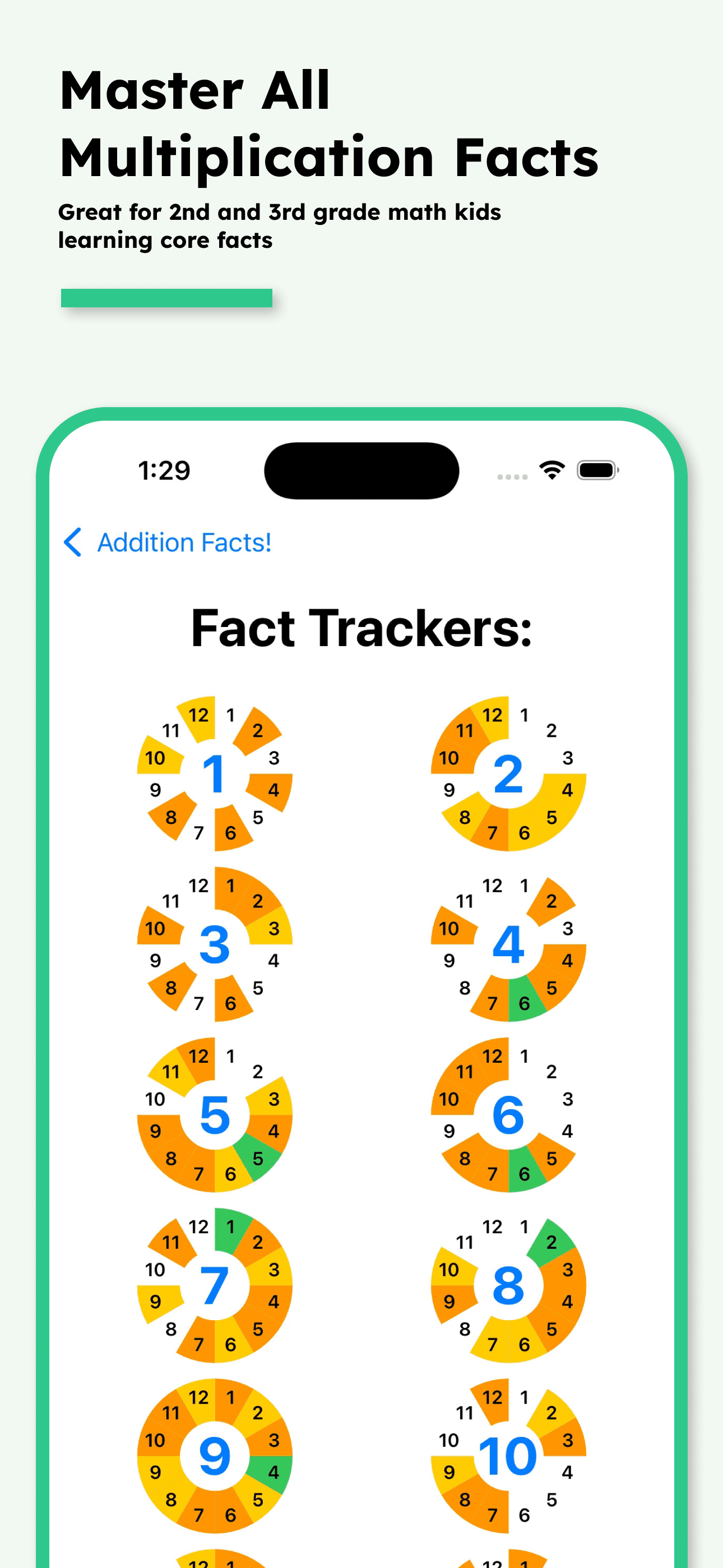 FastyFacts operation selection screen