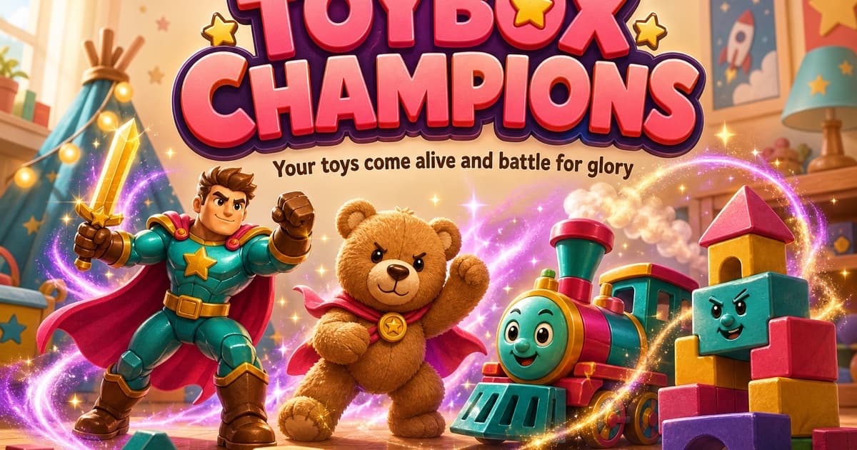 Toybox Champions hero visual